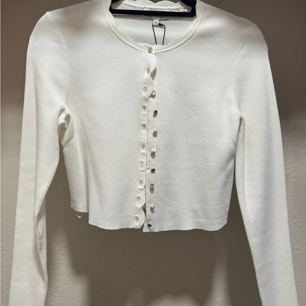 Ted Baker Ivory  Button-Up Cardigan